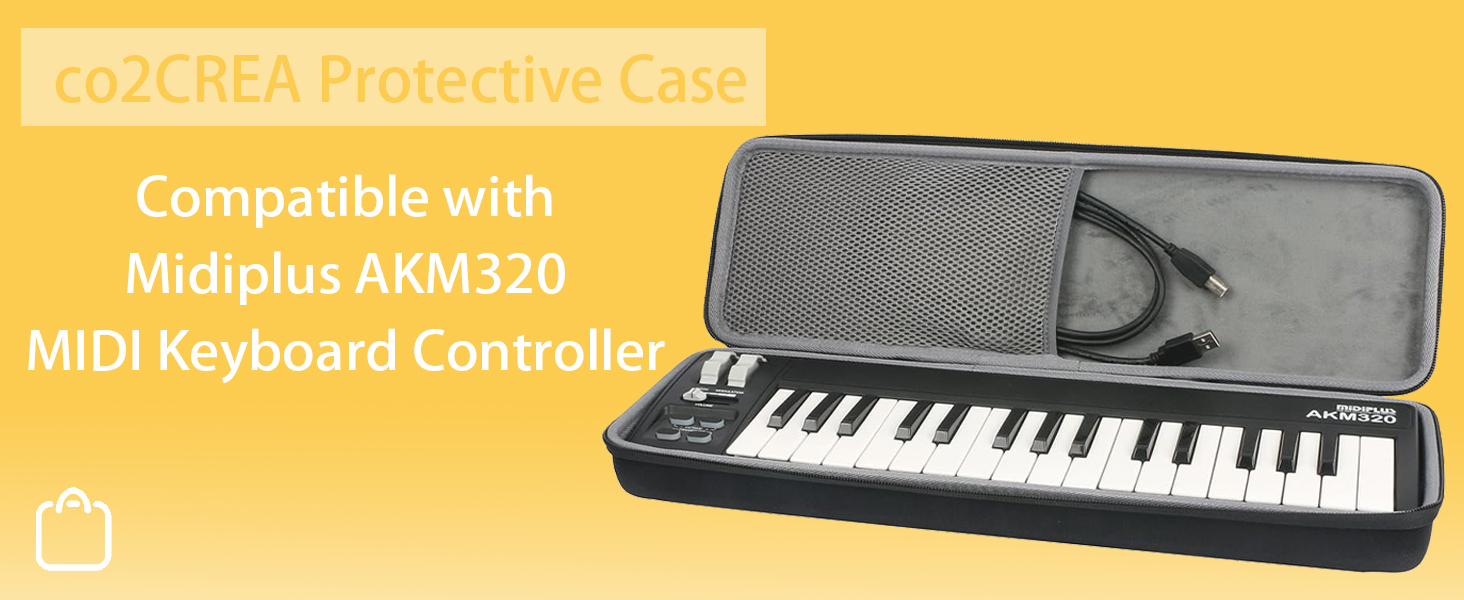 co2CREA Hard Case Replacement for Midiplus AKM320 MIDI