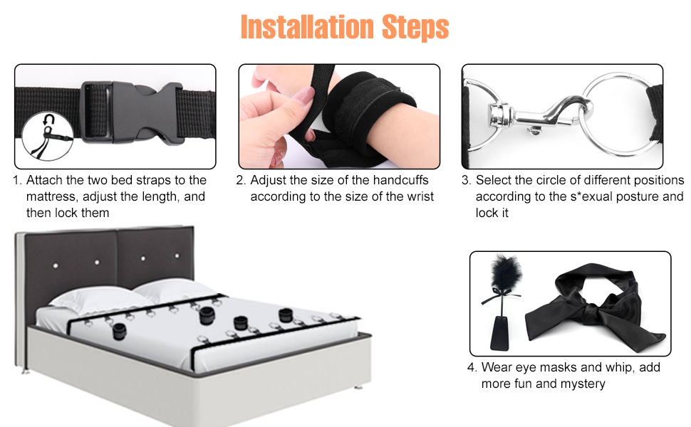 New Bed Restraints Sex Kits
