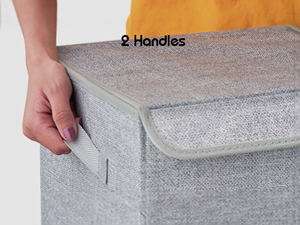GRANNY SAYS Toy Box Storage, Grey, Pack of 1
