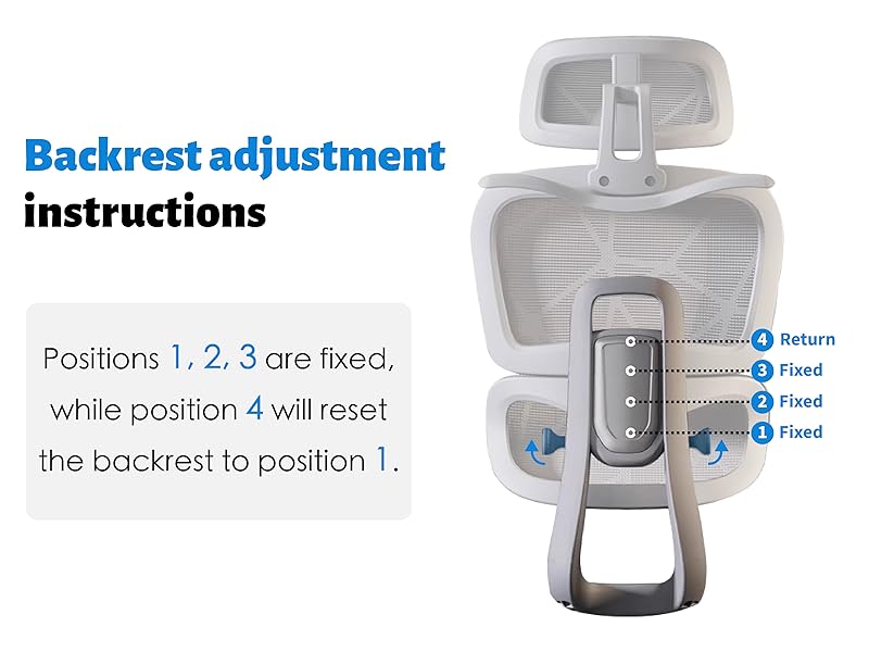 Amazon.com: Mesh Ergonomic Office Chair with Footrest,High