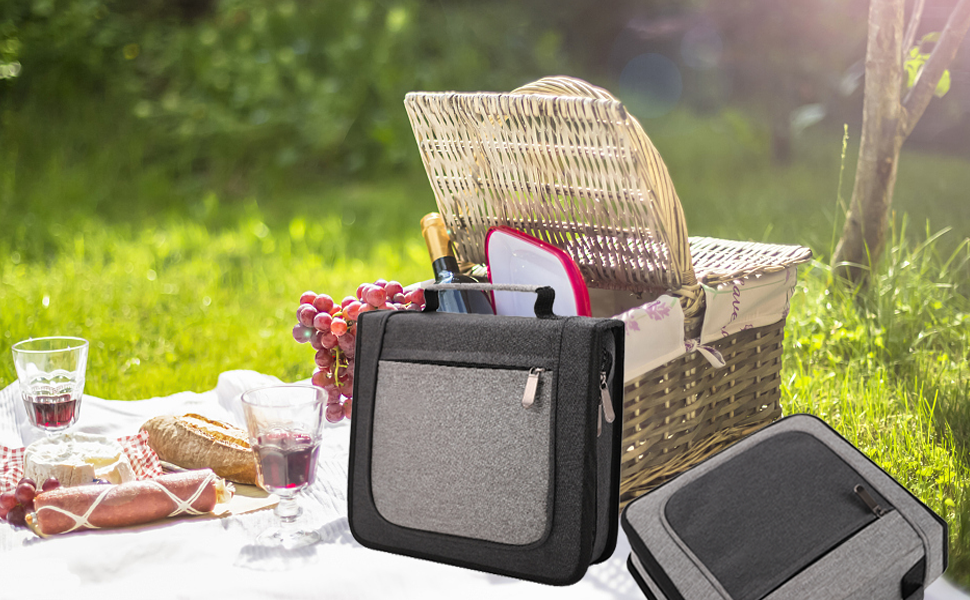 Vogano Picnic Set Camping Cutlery Organizer 2 Person