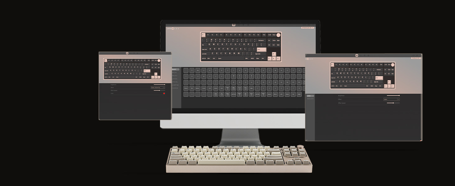 EPOMAKER P87 Wireless Mechanical Keyboard Aluminum QMK/VIA Tri-mode