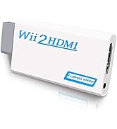 Wii to HDMI Converter, Wii HDMI Adapter 1080P for Full HD Device with 3,5mm Audio Jack&HDMI Outpu...