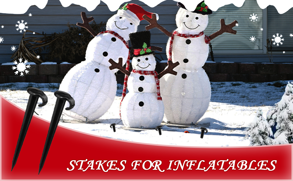 Plastic Stakes for Inflatables 7 Inch Christmas