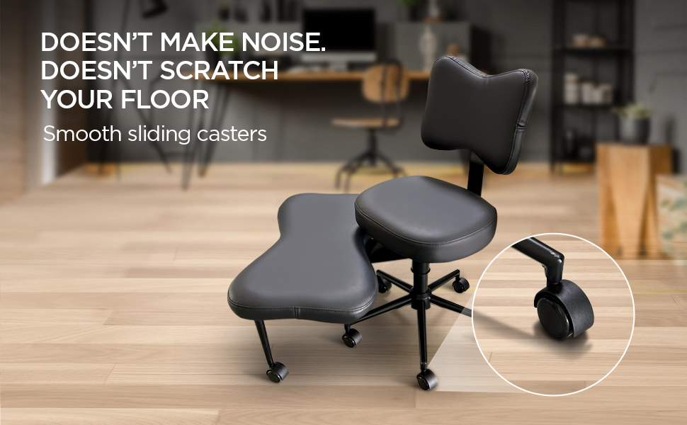 cadeira de mesa várias posições sentadas, cadeira de mesa com descanso de perna para cruzar as pernas, agachamento no joelho