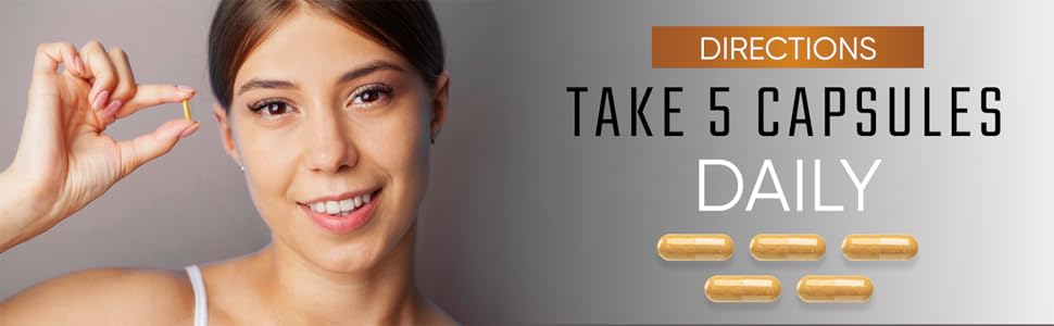 Take 5 capsules daily