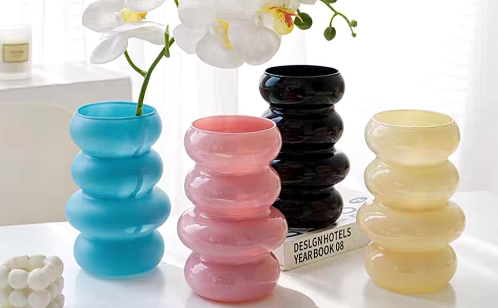 Amazon.com: BLOFLO Colored Glass Hydroponic Flower Vase, 7