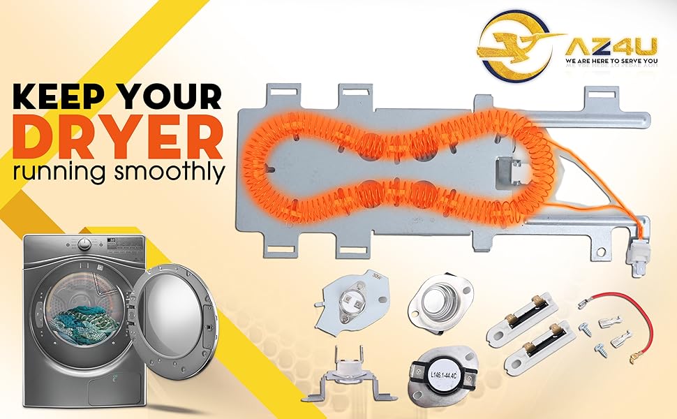 Dryer Heating Element Replace For Maytag Bravos 400 2000