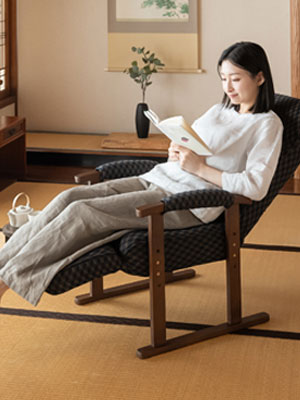 Amazon｜エムール オットマン付き 高座椅子 リクライニング