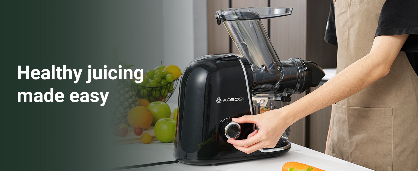 Masticating Juicer, Aobosi Cold Press Juicer Machines with
