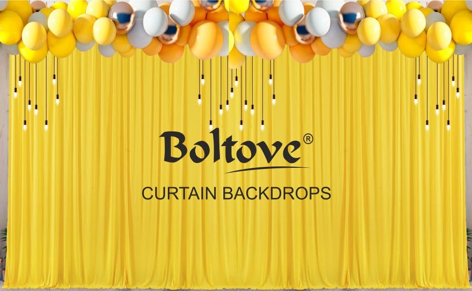 yellow backdrop for decoration