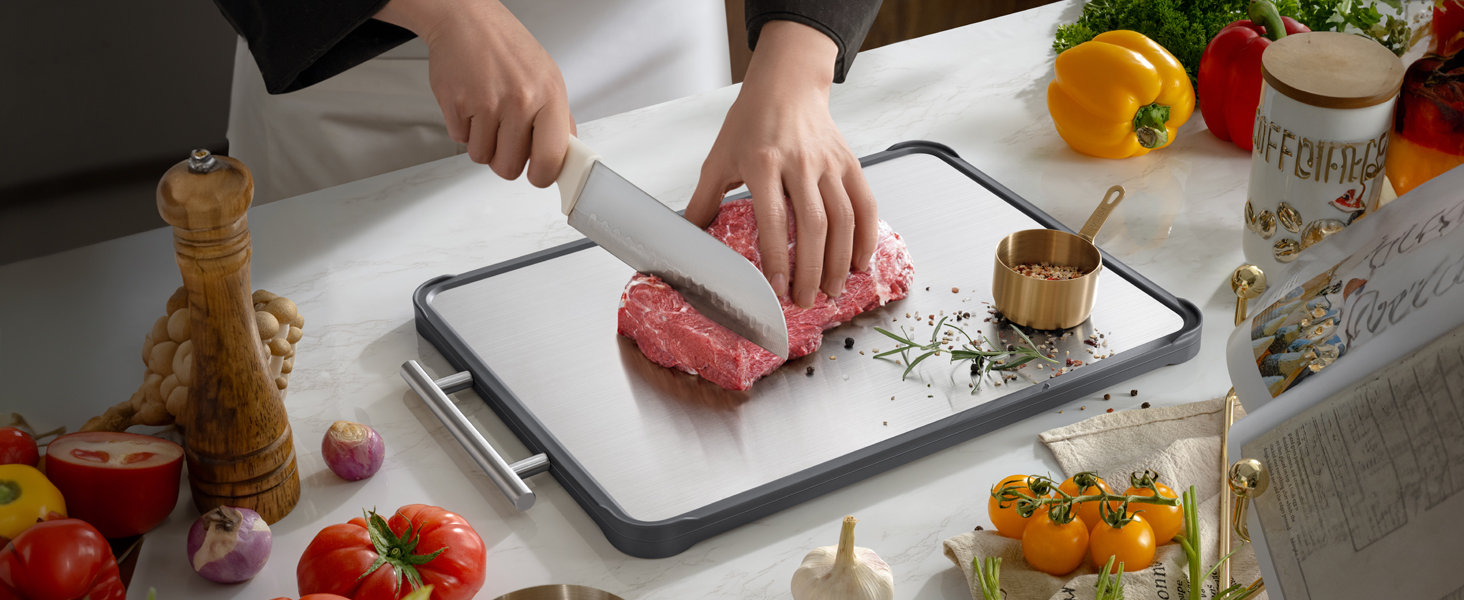 TalingMA Stainless Steel Chopping Board——The First Choice for Your Kitchen
