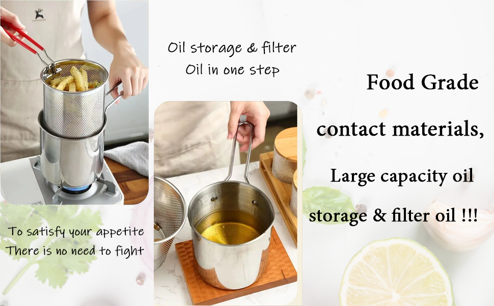 stainless steel frying pot