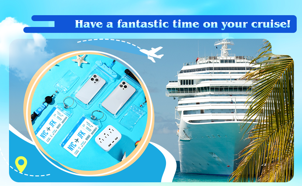 Teling Cruise Essentials 2025, 2 Cruise Lanyard, 4 Carnival Luggage Tags for Shi... 19 6
