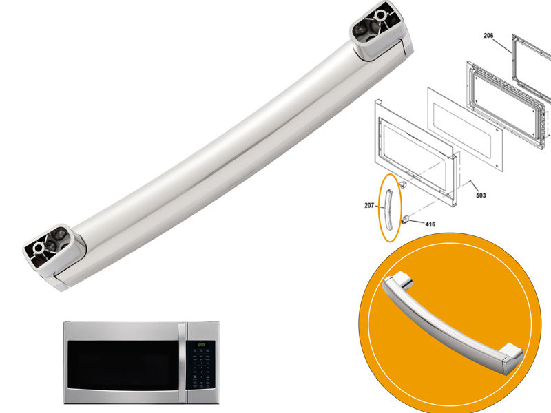 WB15X10278 Microwave Oven Door Handle Replacement