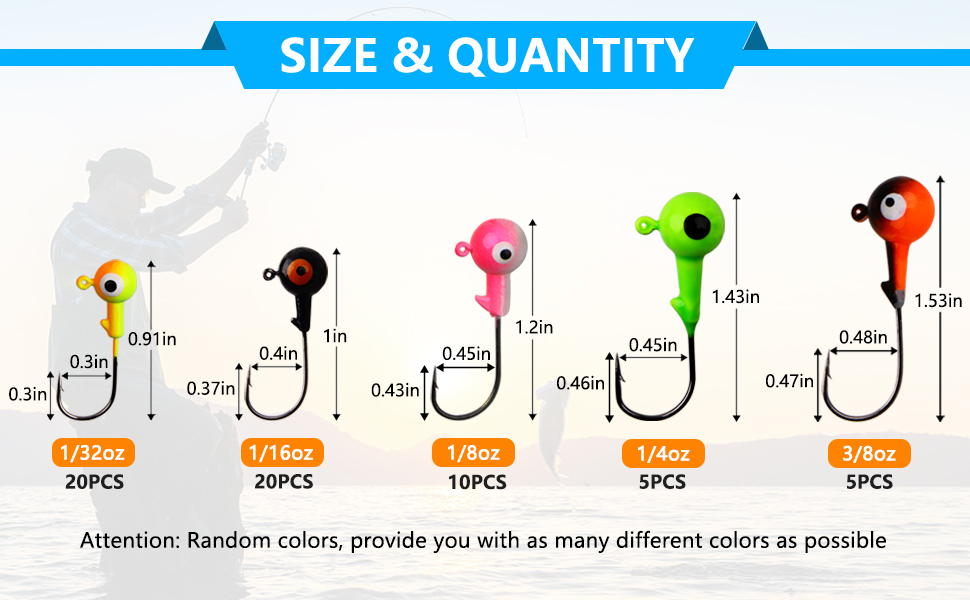 round head jig heads fishing hooks