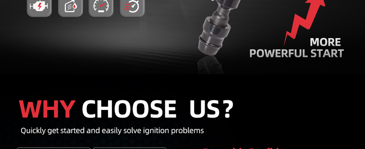 Ignition Coil Spark Plug 2011-2017 Regal 2.4L,2012-2017 Verano 2.0L 2.4L,2012-2015 Captiva Sport 2.4