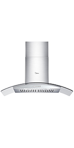 Midea MVG30W8AST 30 Inches Ducted Wall Mount Vent Range Hood