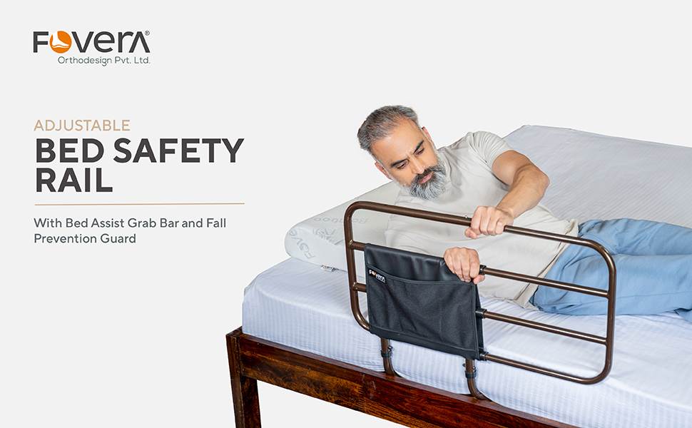 Adjustable Bed Rail for Elderly Adults, Seniors and Surgery Patients - Safety Assist Bar
