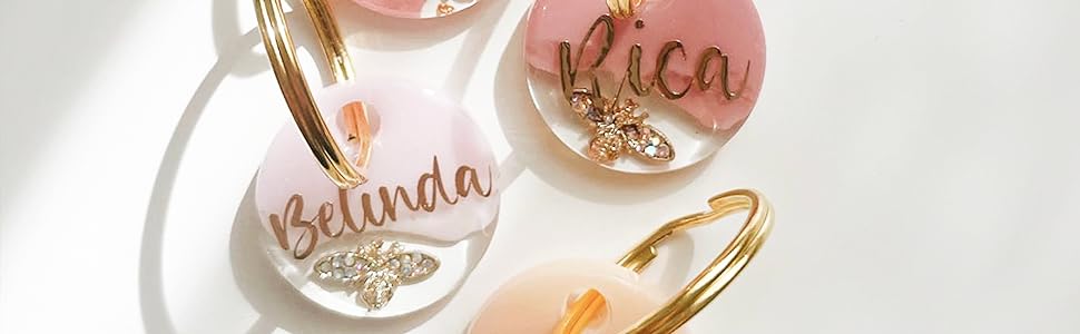 Moldes de silicona para etiquetas de mascotas.