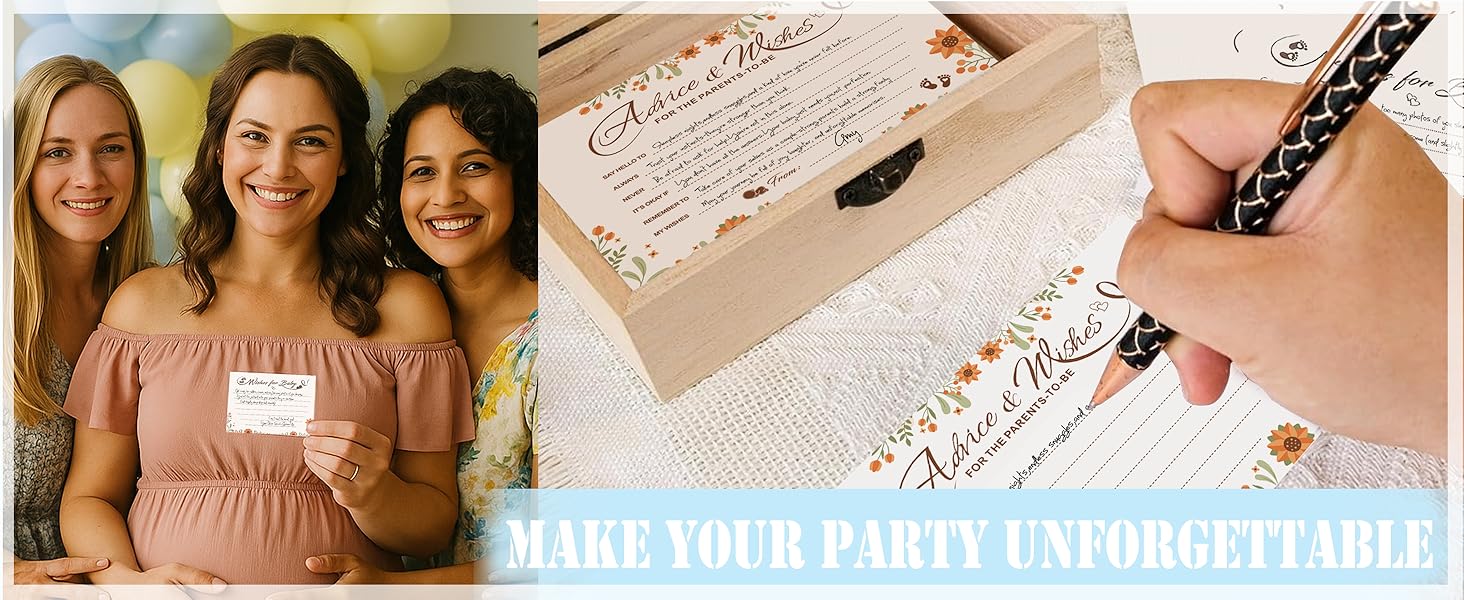 baby advice cards for baby shower