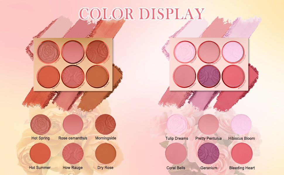 pink paris purple lilac corner lavender marshmallow matte blush palette kit set for cheek face women