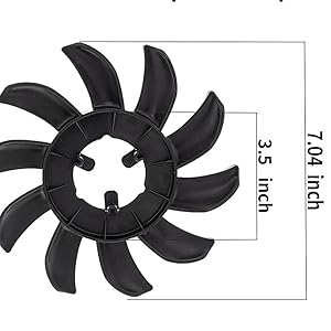 ふー Amazon.com : Hydro-Gear 55217 Flywheel Fan, 7