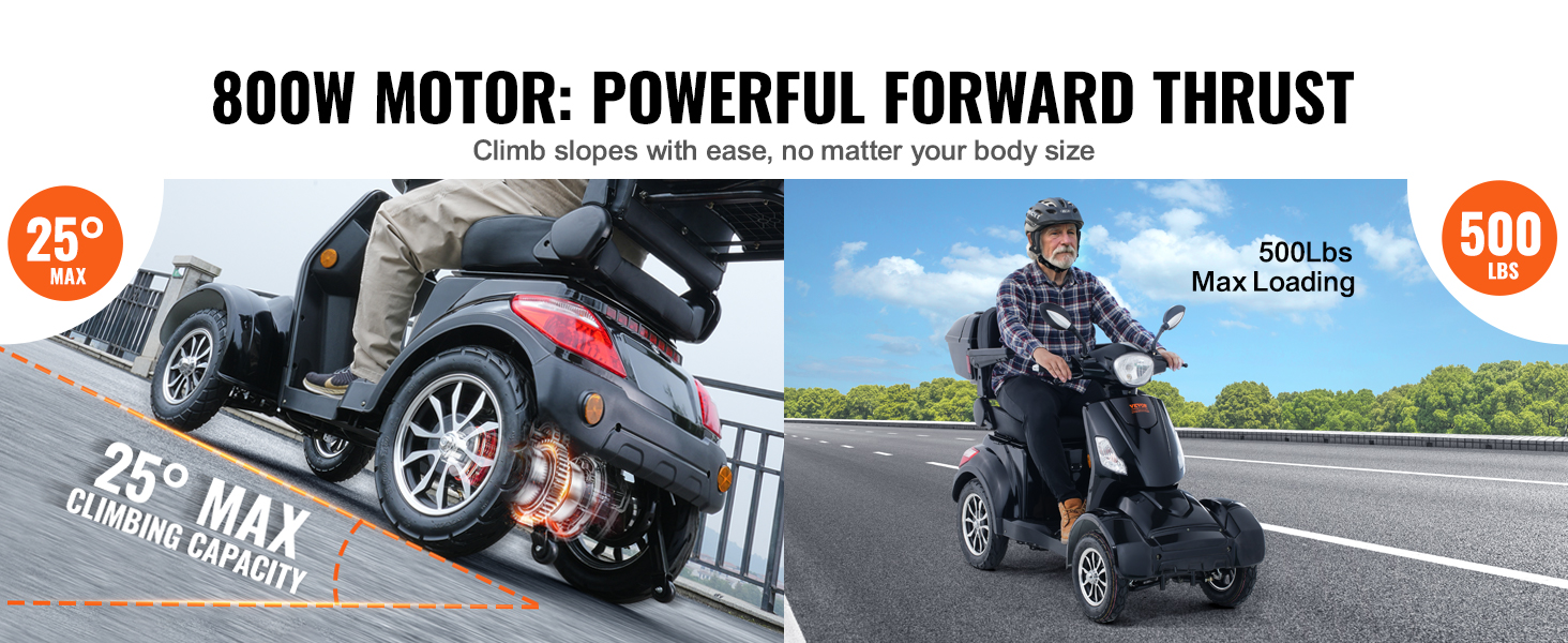 heavy duty 4-wheel mobility scooter