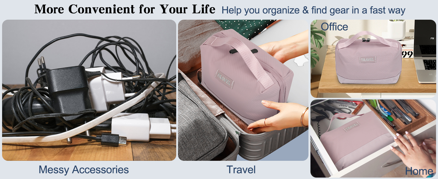 travel case for chargers and cords