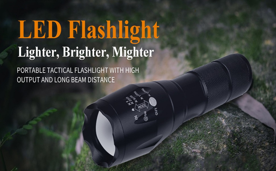 A2K Zone Super Flashlight T6 LED Torch Waterproof with Shadow Hawk