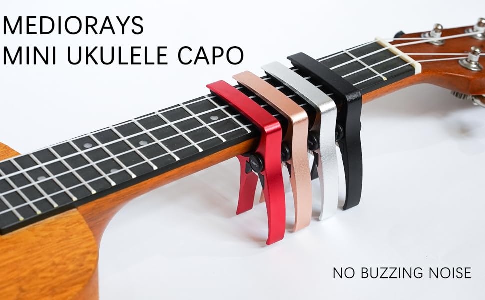 MEDIORAYS Ukulele Capo for 4 String Guitar and Mandolin