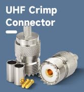 SO239 Connectors Crimp SO-239 UHF Female Jack Solder Coax Connectors for RG58 LMR195 RG400 Cable