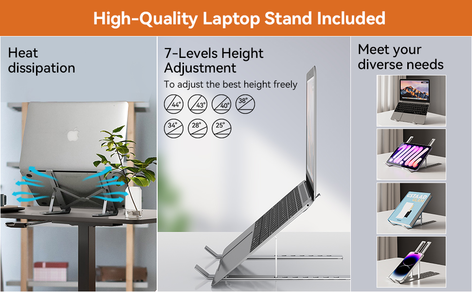 table height adjustable standing sit down desk computer side bed laptop wheels