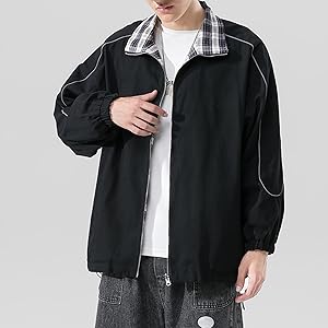 ジャケット・アウター COMFORTABLE REASON Reversible Jacket Men's Reversible Jacket 2-Color Novel Outwear Zipper Pockets