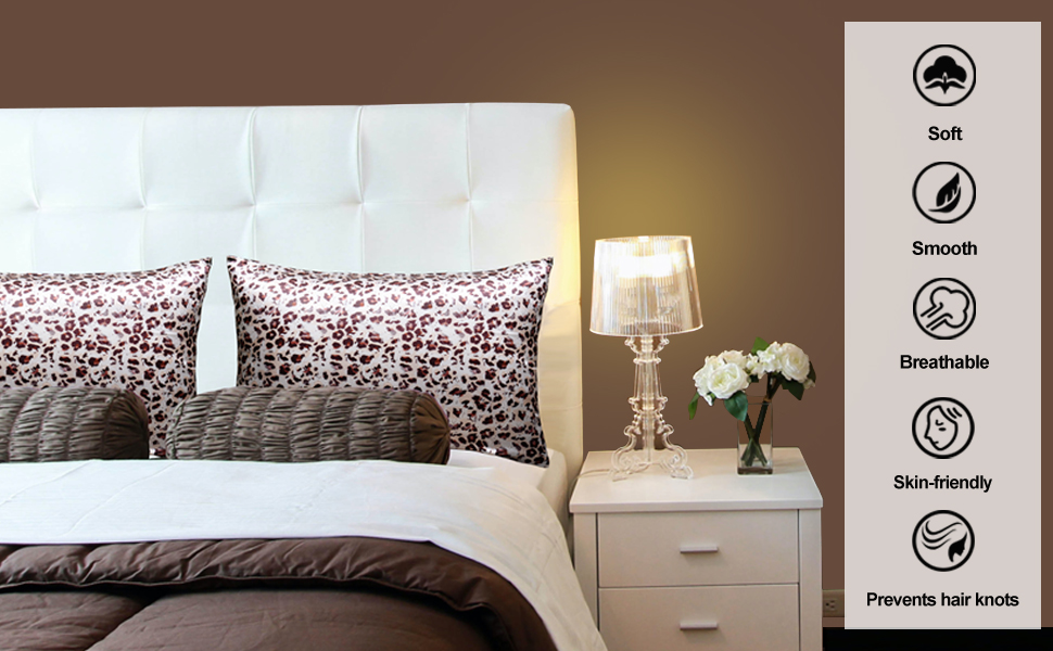 satin pillowcase set