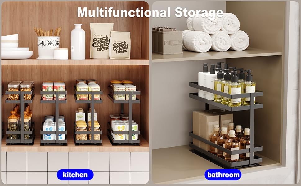 spice shelf organizer for cabinet