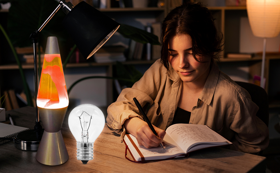 Lava Lamp Bulb, 4Pack 40 Watt S11 E17 Base 120 Volt Lava Lamp