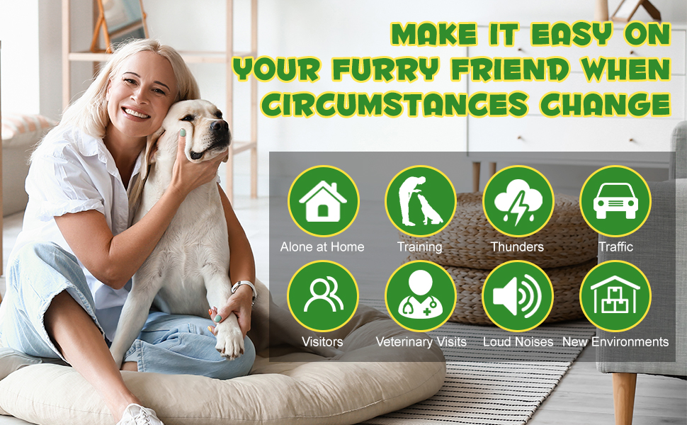 VFjVlVdG Calming Diffuser for Dogs & Cats, Pheromones Diffuser Anxiety Relief Diffuser with 30 Day Refill - Comfort, Calming and Relax Anxious Dog and Other Problematic Behaviors| 48 ml (Cats) 11 ADAPTIL Calm Home Diffuser