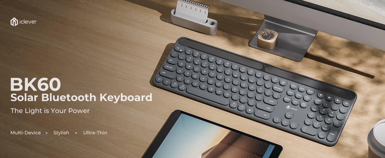 Solar Bluetooth Keyboard