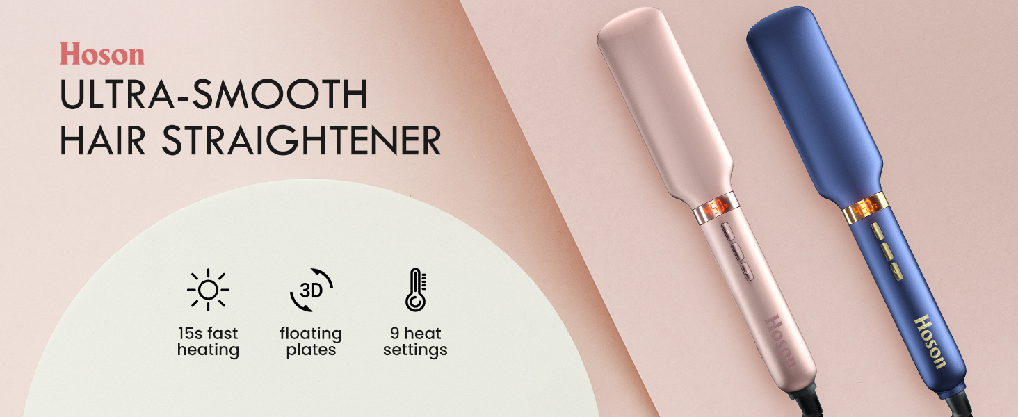 Hair Straightener for Thick Hair, 1.75 Inch Wide Plate