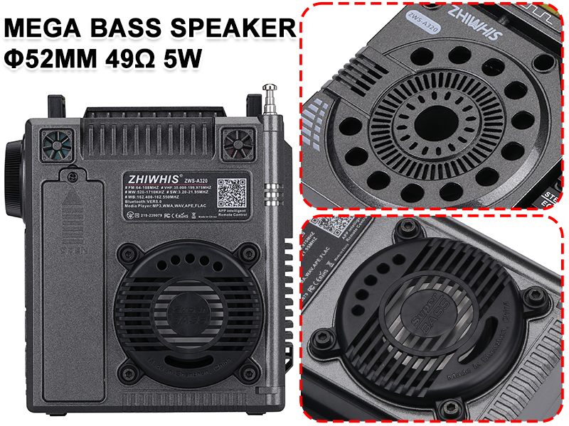 5W Speaker Mega Bass