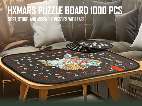 HXMARS Foldable Jigsaw Puzzle Board