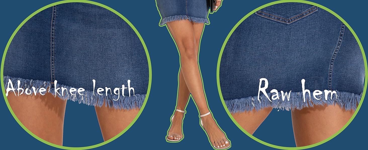 Womens Denim Skirt