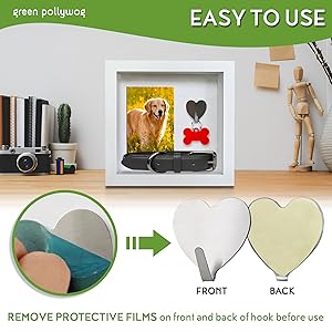 green pollywog easy to use tag holder remove backing stick and display vet tags name dog cat kitten