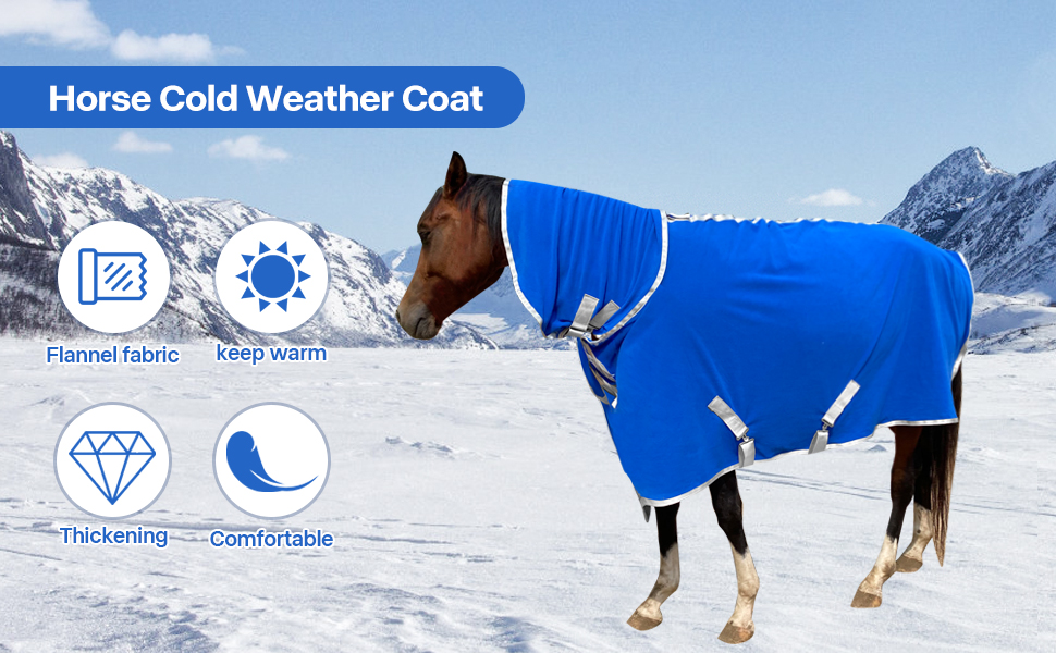 Soft Polar Fleece Horse Blanket Horse Exercise Fleece Contour Cooler