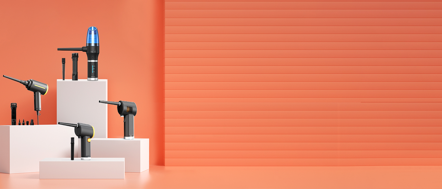 Compressed Air Duster, Koonie 15000mAh Cordless Air Duster & Vacuum 2 in 1 Powerful 77000RPM/11000PA 2 Speeds Electric Air Duster with Detachable Battery, for Computer/Keyboard, Car, Electronics 3 111