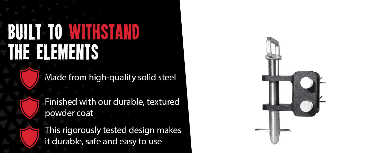 clevis hitches mount pin accessories receiver trailer tang pintle attachment adjustable heavy duty