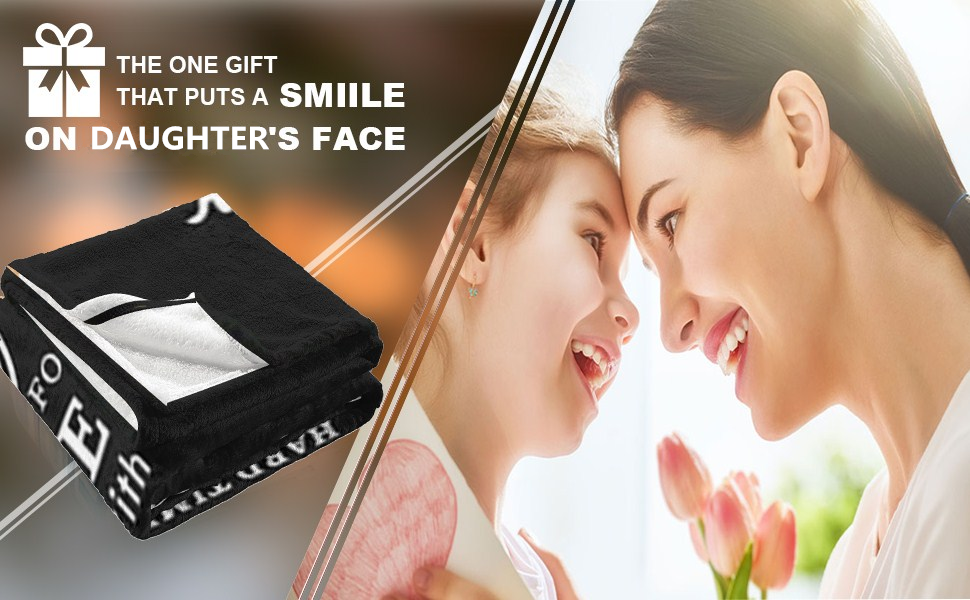 Cobakuey Daughter Gift from Mom,to My Daughter Blanket from