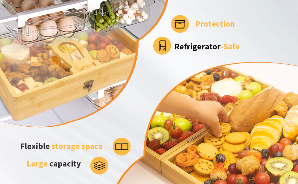 charcuterie board with lid