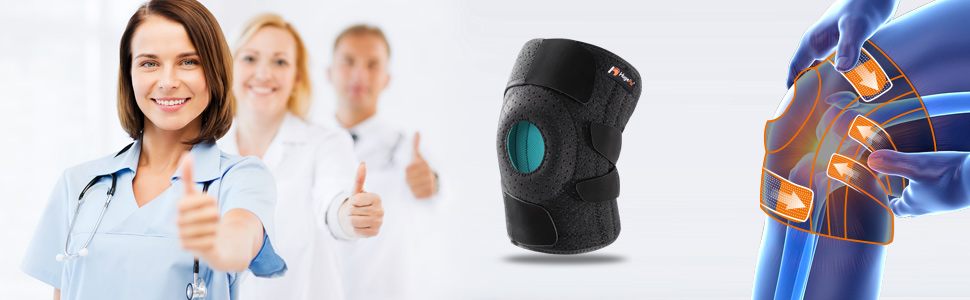 Unique design for plus size knee brace